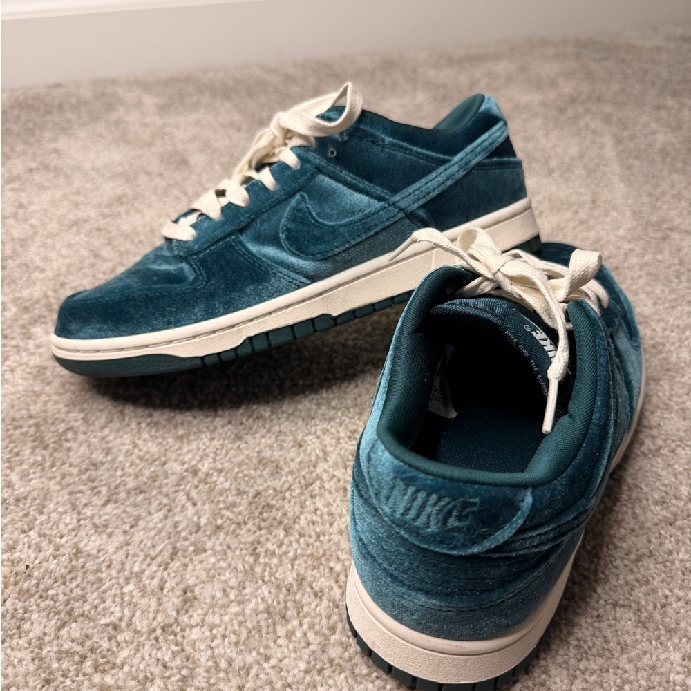 Nike Women's Teal Velvet Sneakers